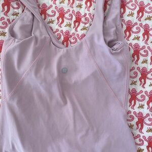 Light Pink Lululemon Long Align Tank